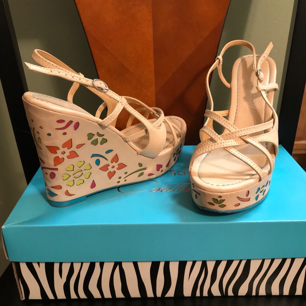 Cindy Says Couture wedge Sandals